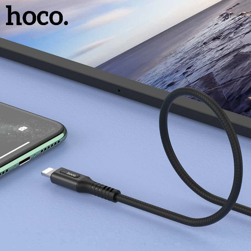 Hoco U79 | USB to Lightning Mobile Cable | Auto Power Off Mobile Cable Store