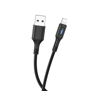 Hoco U79 | USB to Lightning Mobile Cable | Auto Power Off Mobile Cable Store
