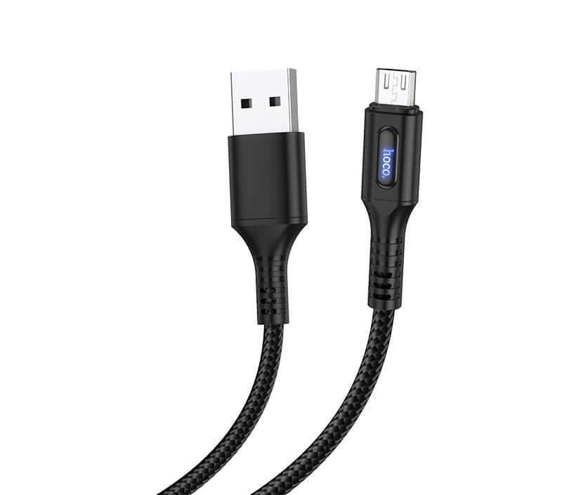 Hoco U79 | USB to Micro Mobile Cable | Auto Power Off Mobile Cable Store