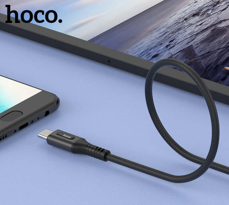 Hoco U79 | USB to Type-C Mobile Cable | Auto Power Off Mobile Cable Store