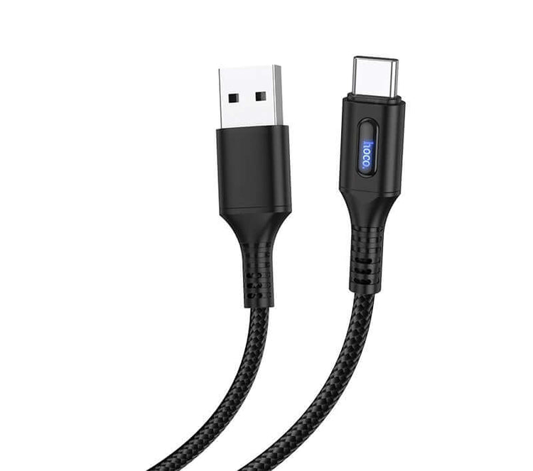 Hoco U79 | USB to Type-C Mobile Cable | Auto Power Off Mobile Cable Store