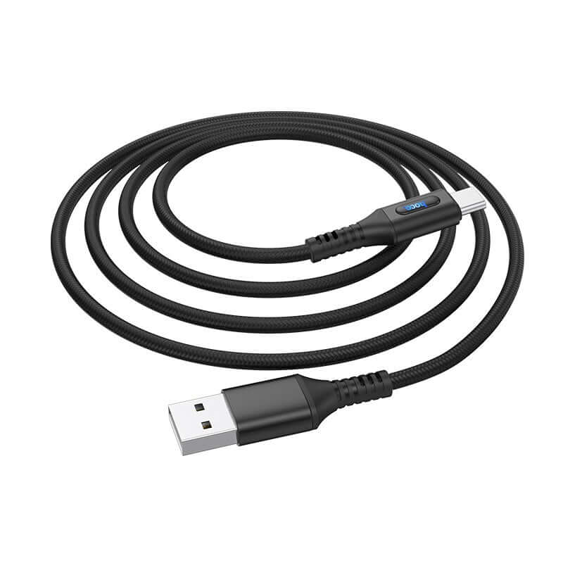 Hoco U79 | USB to Type-C Mobile Cable | Auto Power Off Mobile Cable Store