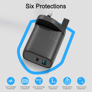 Joyroom L-QP2011 | 20W PD Fast Charger | Dual Ports (Type-C & USB) Mobile Cable Store