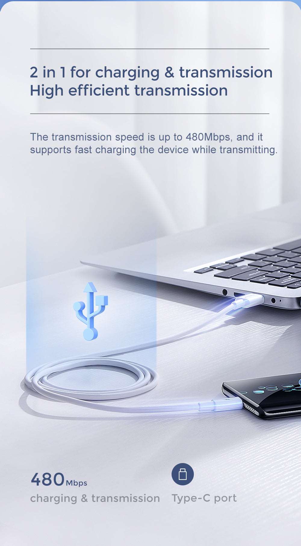 Joyroom S-1050M7 | USB to Type-C Mobile Cable | Fast Charge PD Mobile Cable Store