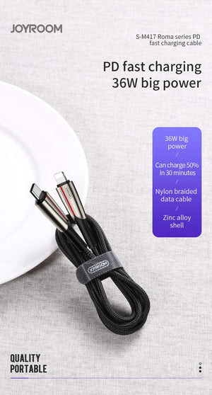 Joyroom S-M417 | Type-C to Type-C Mobile Cable | Fast Charge 60W PD Mobile Cable Store