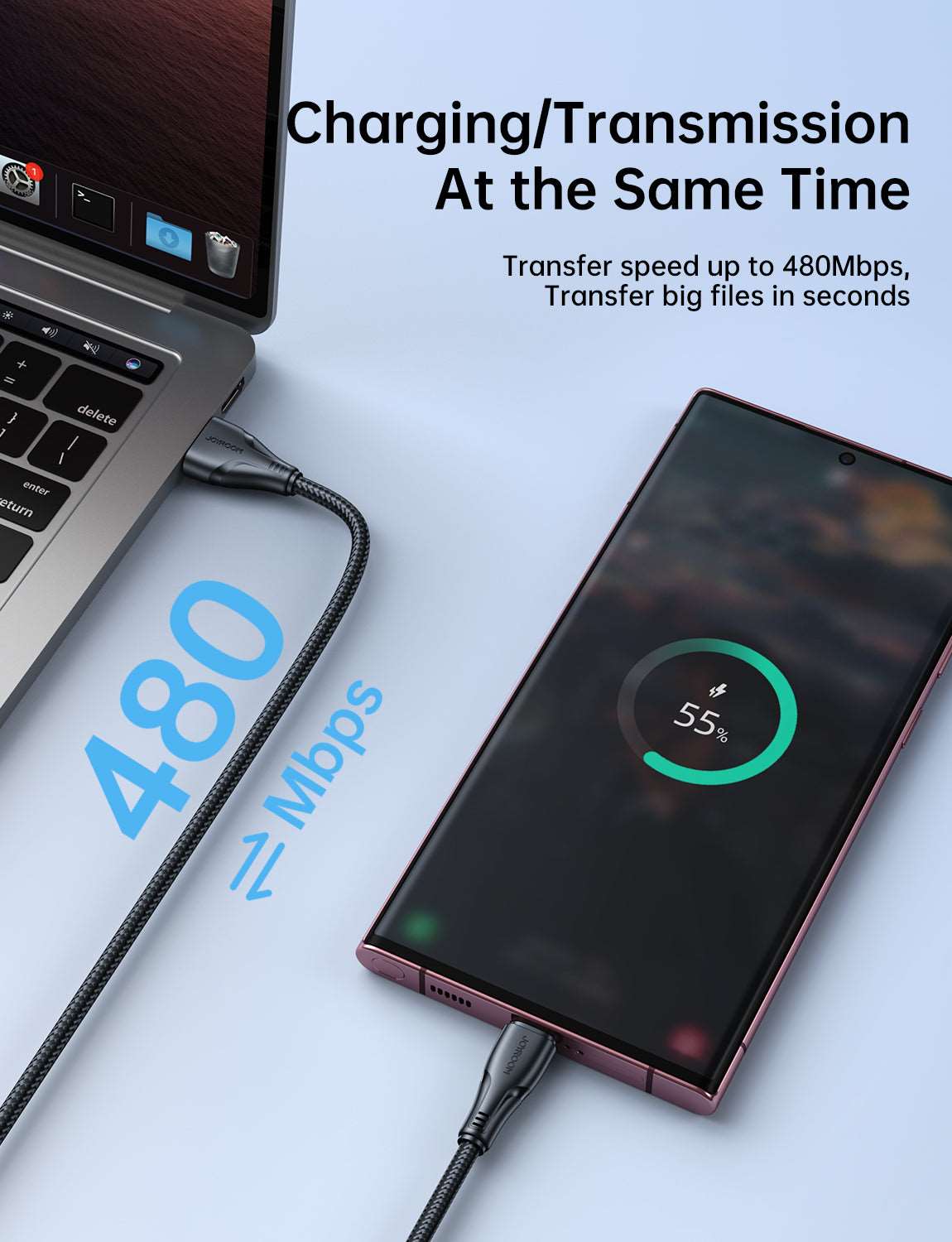 Joyroom S-UC027A11 | USB to Type-C Mobile Cable | Fast Charge PD Mobile Cable Store