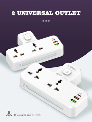 LDNIO SC2311 | 2500W PD & QC3.0 Power Socket  | With 20W Type-C & USB Ports Mobile Cable Store