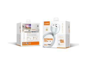 LDNIO SK1094 | 2500W Extension Cord | 5-Meter Long & UK 3 Pins Plug Mobile Cable Store