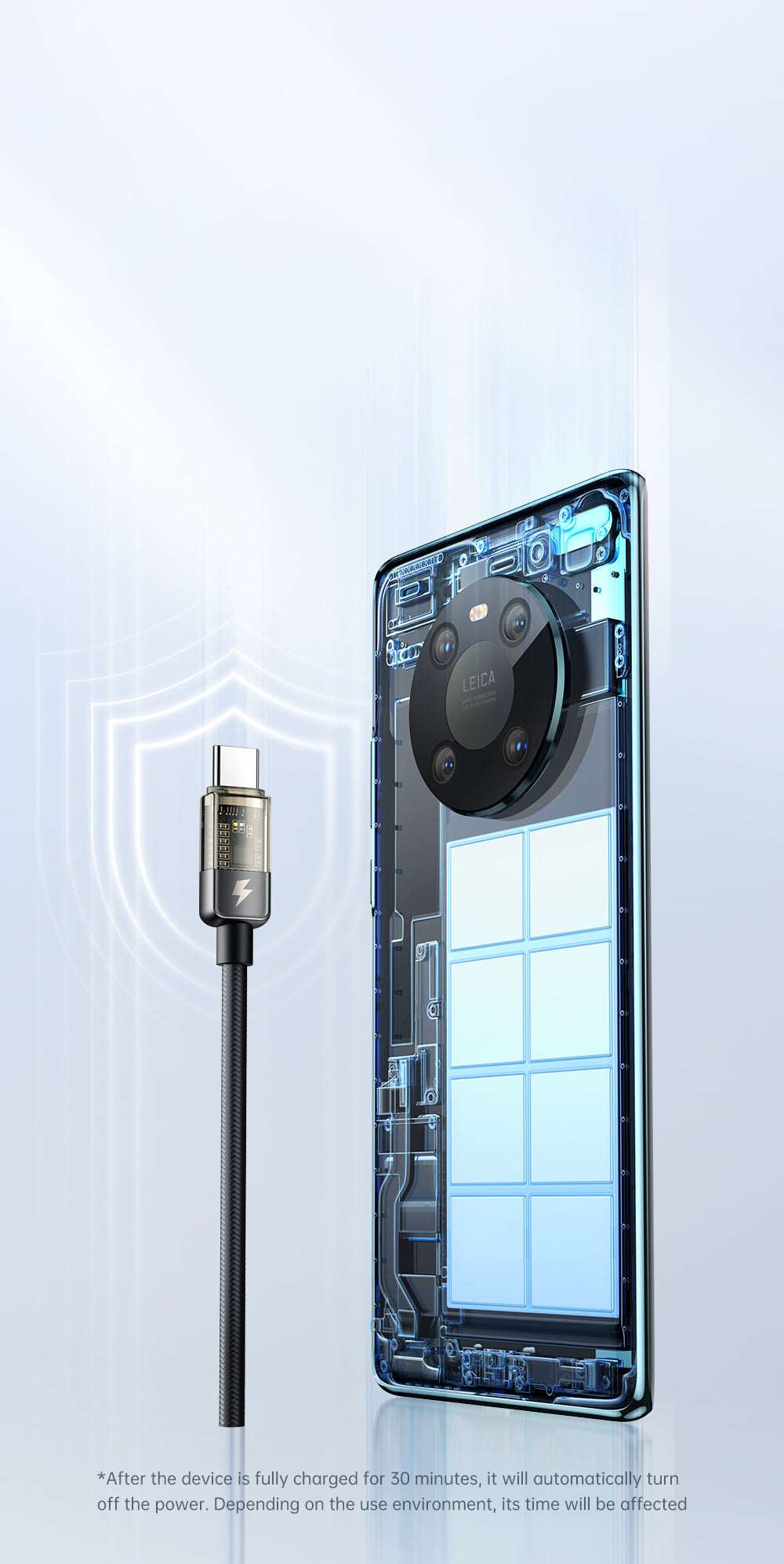 Mcdodo CA-284 | Type-C to Type-C Mobile Cable | Auto Power Off Mobile Cable Store