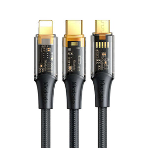 Mcdodo CA-333 | USB to Type-C, Lightning & Micro Mobile Cable | 3-in-1 Cable Mobile Cable Store