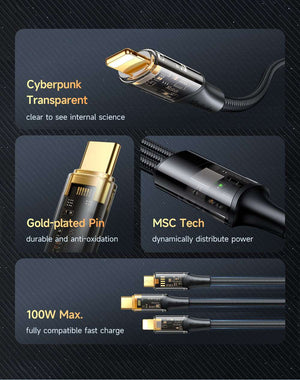 Mcdodo CA-333 | USB to Type-C, Lightning & Micro Mobile Cable | 3-in-1 Cable Mobile Cable Store