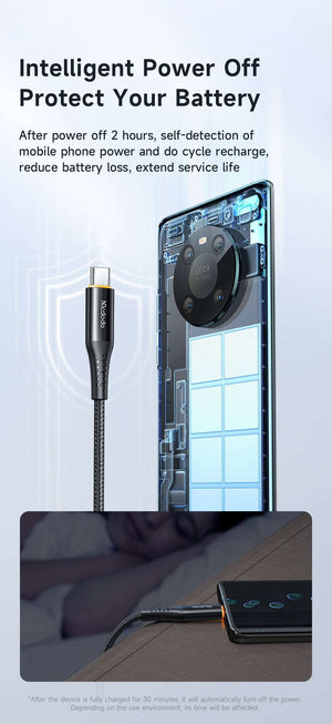 Mcdodo CA-346 | Type-C to Type-C Mobile Cable | Auto Power Off Mobile Cable Store