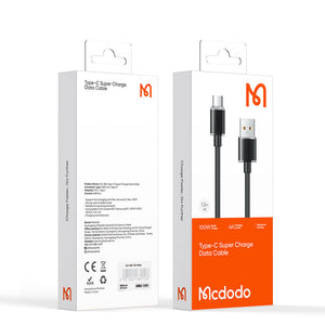 Mcdodo CA-365 | USB to Type-C Mobile Cable | Fast Charge 100W PD Mobile Cable Store