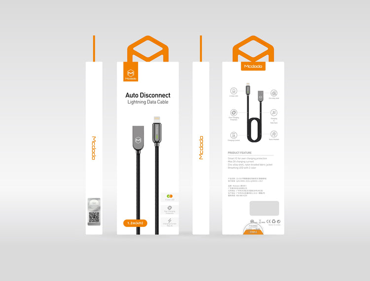 Mcdodo CA-526 | USB to Lightning Mobile Cable | Auto Power Off Mobile Cable Store