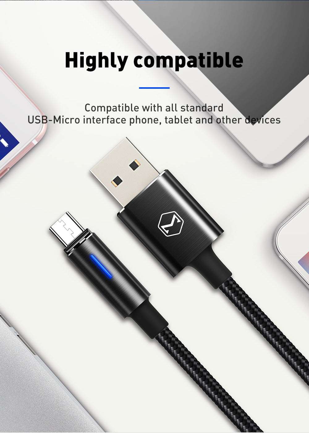 Mcdodo CA-616 | USB to Micro Mobile Cable | Auto Power Off Mobile Cable Store