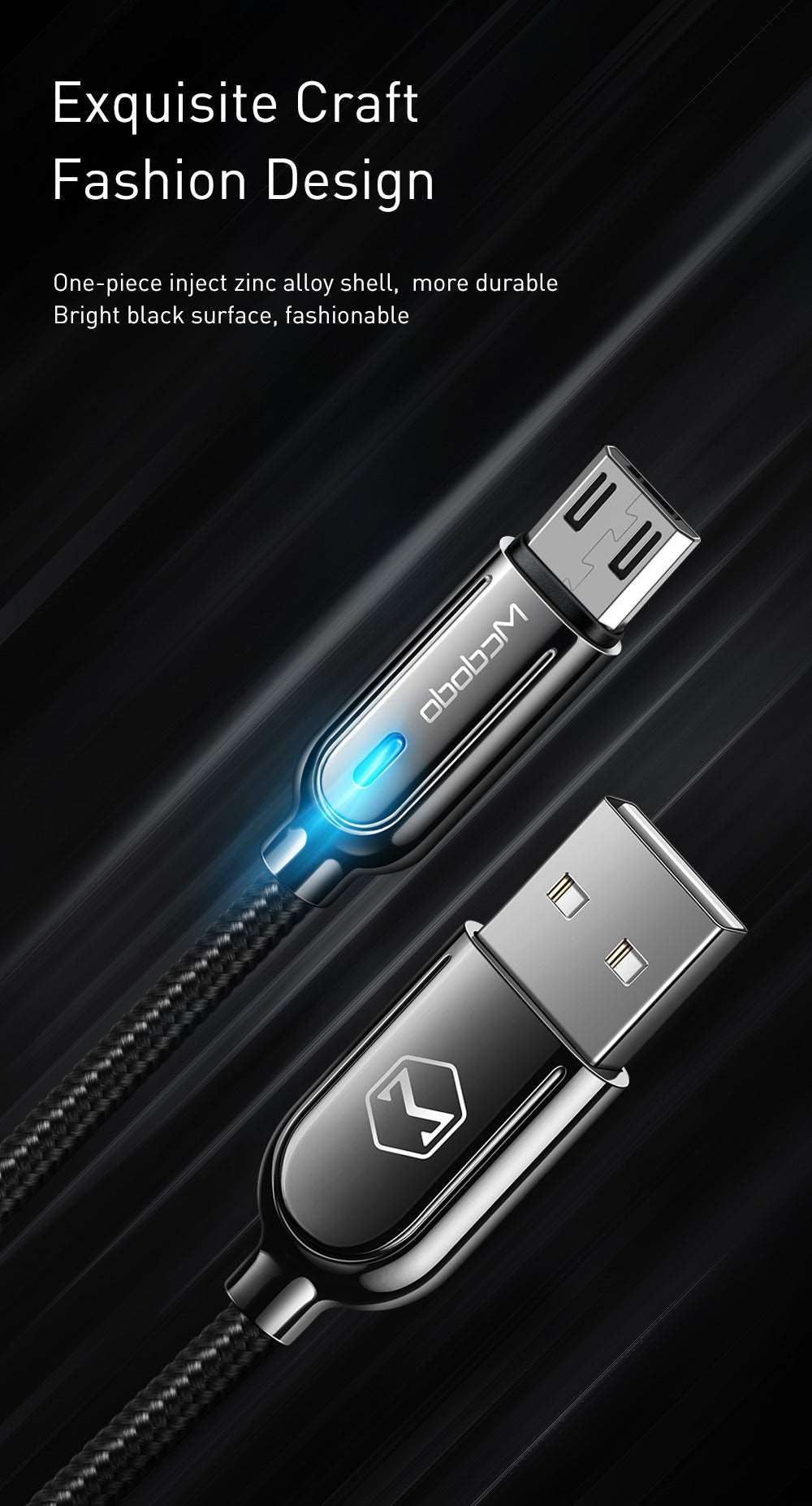 Mcdodo CA-620 | USB to Micro Mobile Cable | Auto Power Off Mobile Cable Store