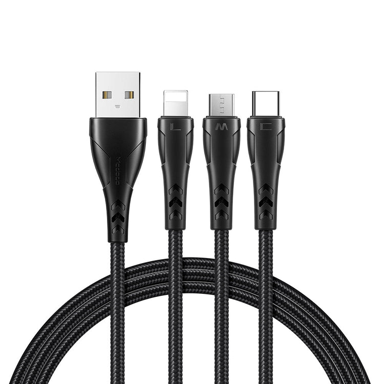 Mcdodo CA-696 | USB to Type-C, Lightning & Micro Mobile Cable | 3-in-1 Cable Mobile Cable Store