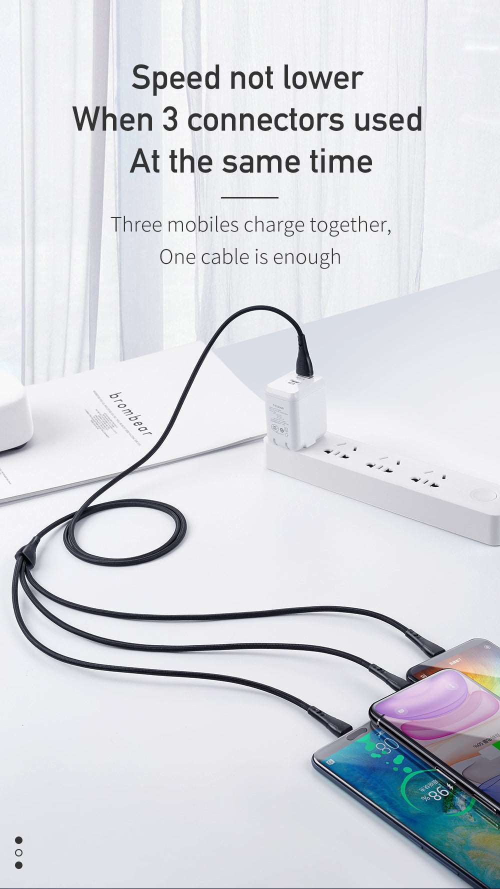 Mcdodo CA-696 | USB to Type-C, Lightning & Micro Mobile Cable | 3-in-1 Cable Mobile Cable Store