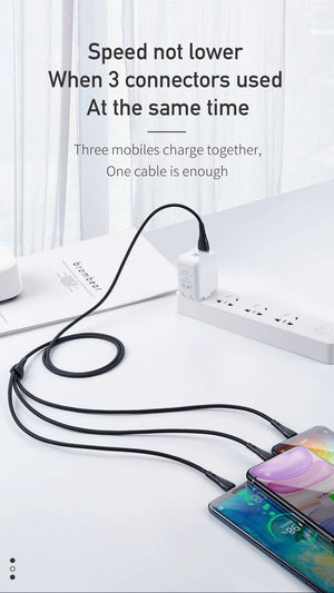 Mcdodo CA-696 | USB to Type-C, Lightning & Micro Mobile Cable | 3-in-1 Cable Mobile Cable Store