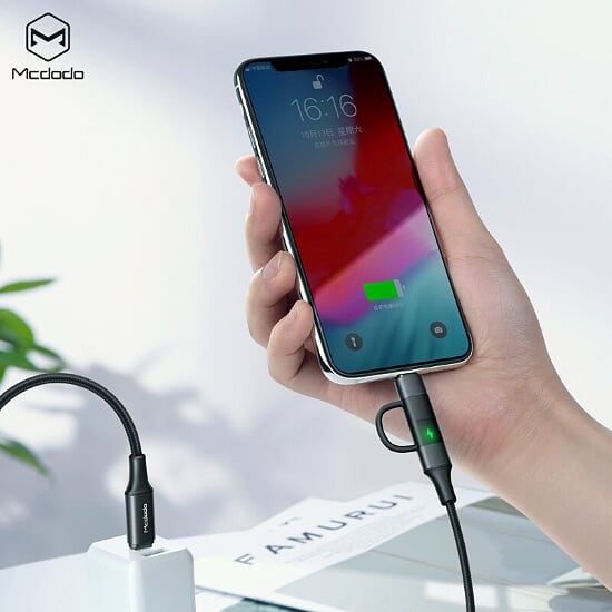 Mcdodo CA-712 | Type-C to Type-C & Lightning Mobile Cable | 2-in-1 Cable Mobile Cable Store