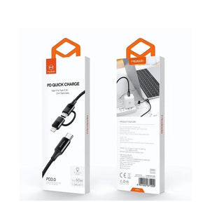 Mcdodo CA-712 | Type-C to Type-C & Lightning Mobile Cable | 2-in-1 Cable Mobile Cable Store