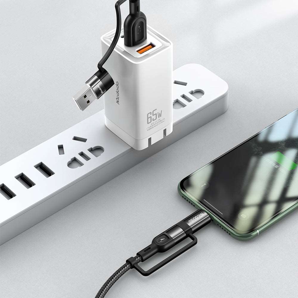 Mcdodo CA-807 | USB & Type-C to Type-C & Lightning Mobile Cable | 2-in-2 Cable Mobile Cable Store