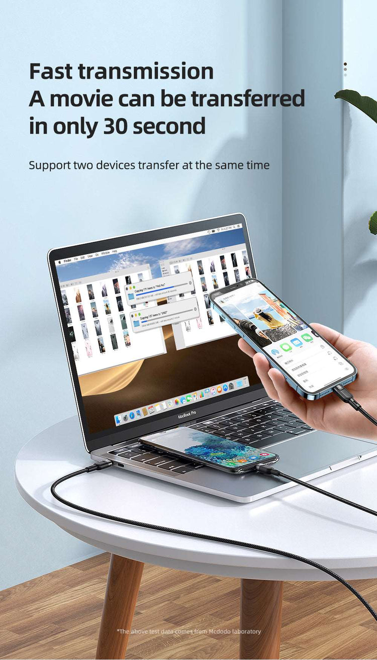 Mcdodo CA-878 | Type-C to Type-C & Lightning Mobile Cable | 2-in-1 Cable Mobile Cable Store