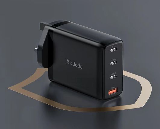 Mcdodo CH-076 | 120W PD Fast Charger | Quad Ports (Type-C & USB) Mobile Cable Store