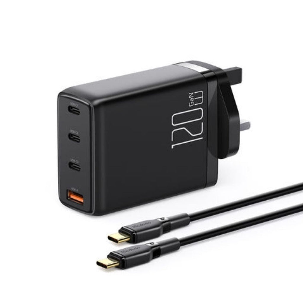Mcdodo CH-076 | 120W PD Fast Charger | Quad Ports (Type-C & USB) Mobile Cable Store
