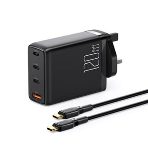 Mcdodo CH-076 | 120W PD Fast Charger | Quad Ports (Type-C & USB) Mobile Cable Store
