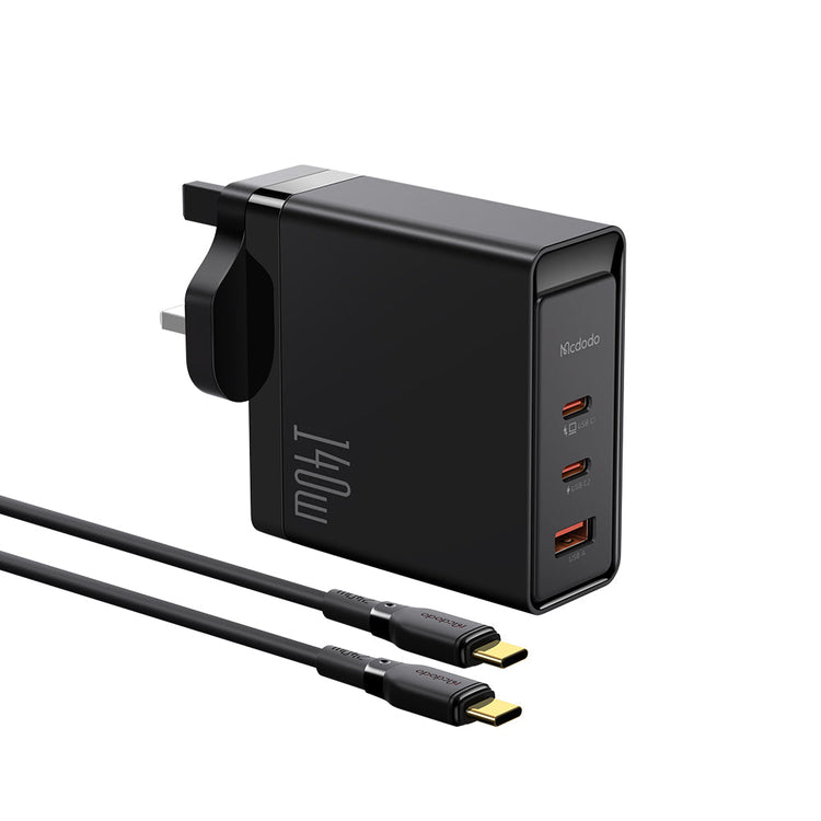 Mcdodo CH-290 | 140W PD Fast Charger | Triple Ports (Type-C & USB) Mobile Cable Store
