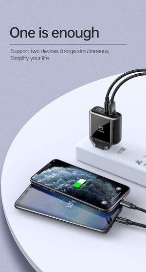Mcdodo CH-723 | 20W PD Fast Charger | Dual Ports (Type-C & USB) Mobile Cable Store