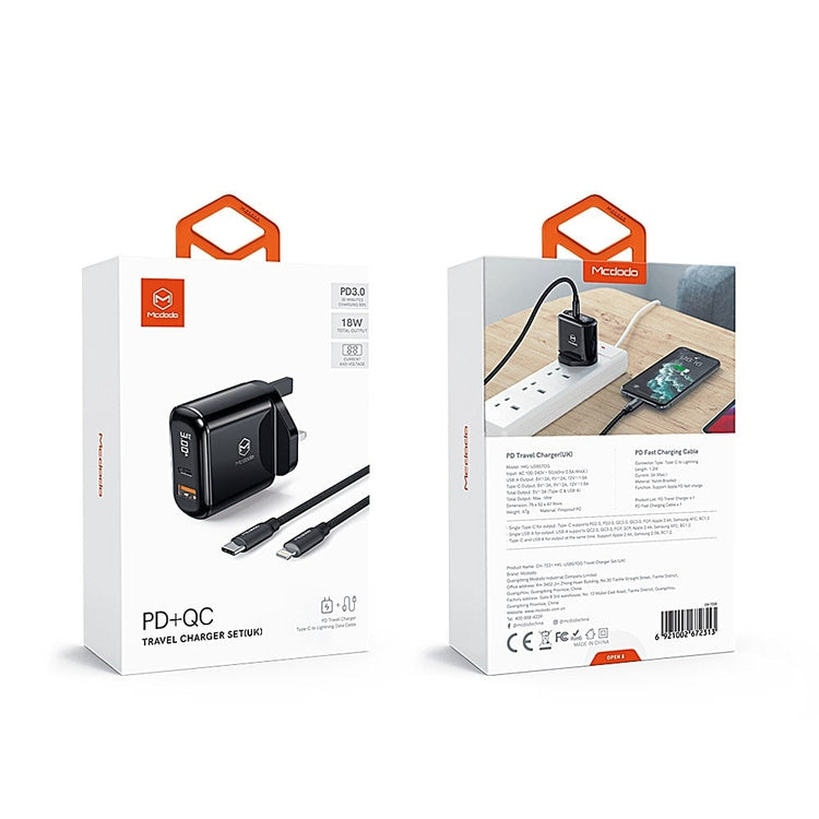 Mcdodo CH-723 | 20W PD Fast Charger | Dual Ports (Type-C & USB) Mobile Cable Store