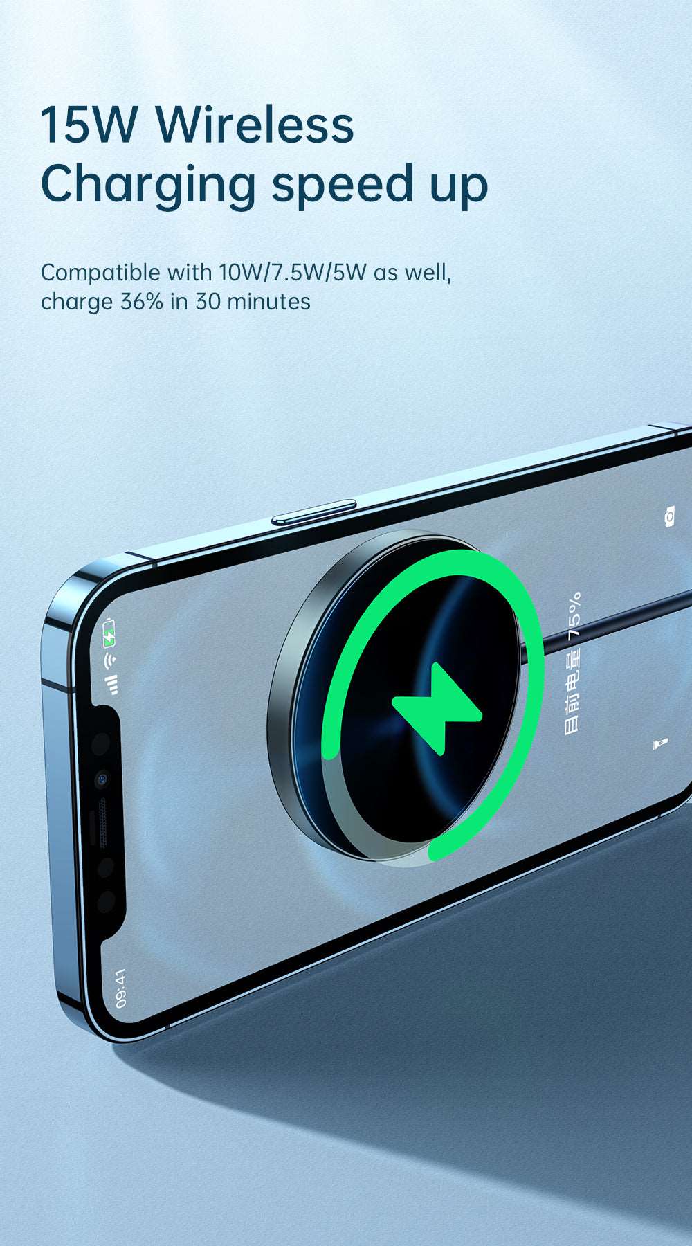 Mcdodo CH-872 | 15W Magnetic Wireless Charger | Wireless Fast Charging Mobile Cable Store