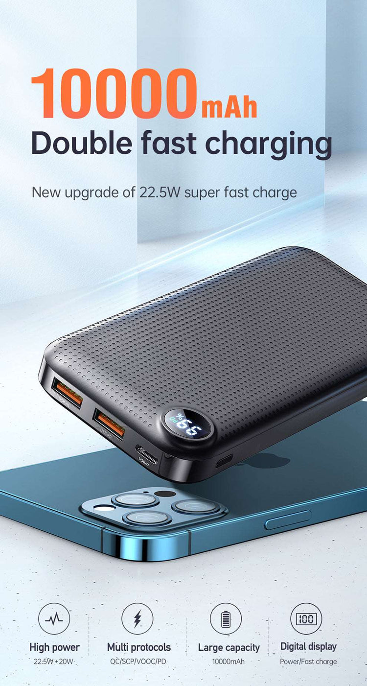 Mcdodo MC-847 | Powerbank 10000 mAh 22.5W | With Digital Display Mobile Cable Store