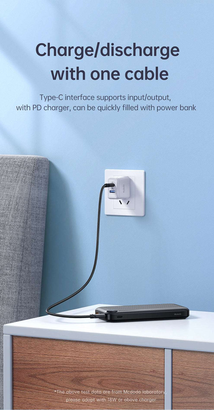 Mcdodo MC-847 | Powerbank 10000 mAh 22.5W | With Digital Display Mobile Cable Store