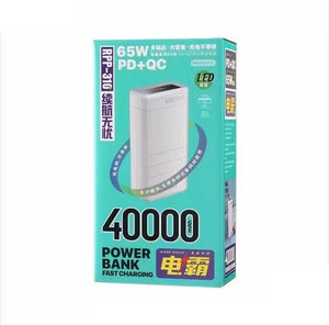 Remax RPP-310 | Powerbank 40000 mAh 65W | Fast Charge PD QC Mobile Cable Store