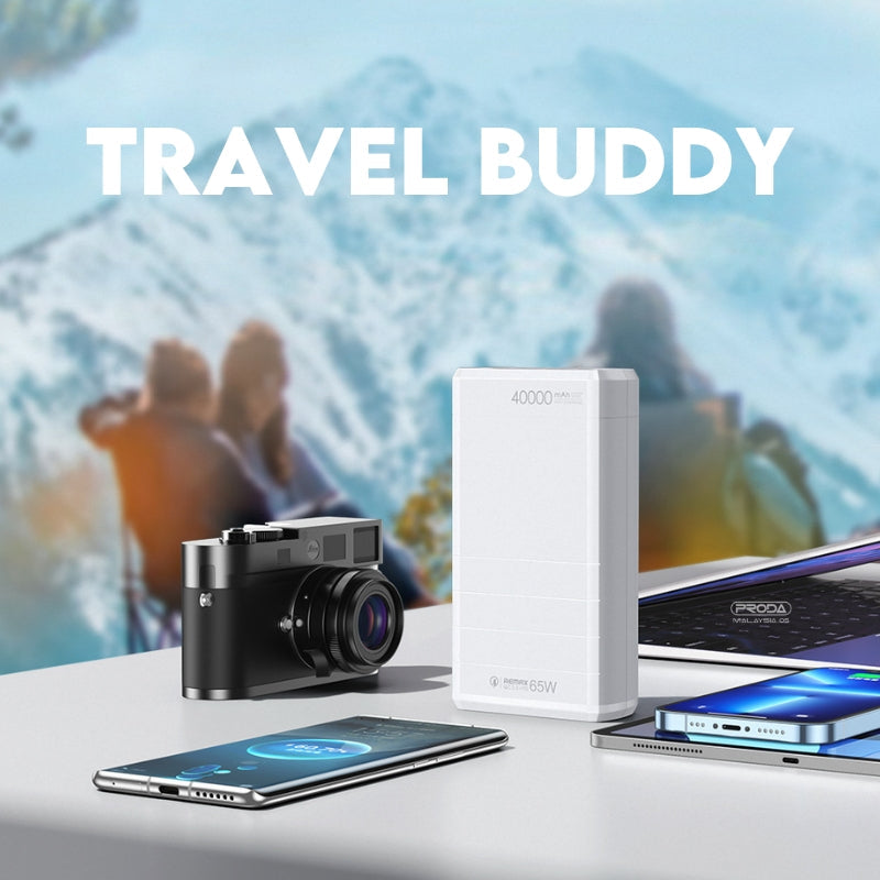 Remax RPP-310 | Powerbank 40000 mAh 65W | Fast Charge PD QC Mobile Cable Store