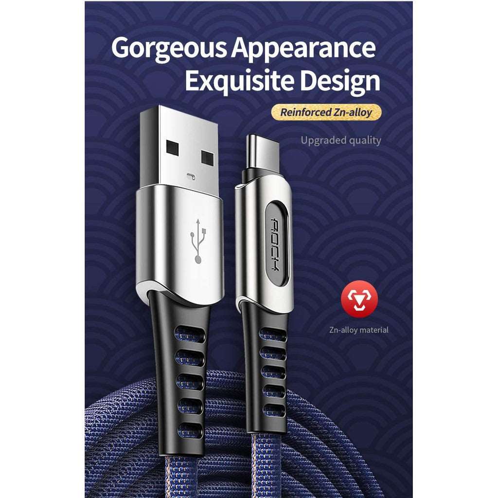 Rock RCB0735 | USB to Type-C, Lightning & Micro Mobile Cable | 3-in-1 Cable Mobile Cable Store
