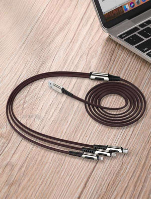Rock RCB0735 | USB to Type-C, Lightning & Micro Mobile Cable | 3-in-1 Cable Mobile Cable Store