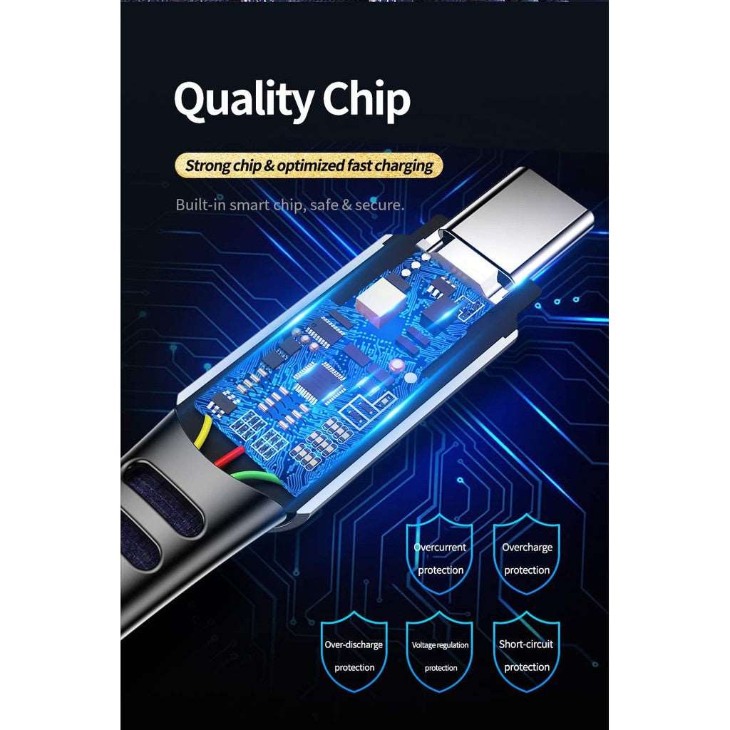 Rock RCB0735 | USB to Type-C, Lightning & Micro Mobile Cable | 3-in-1 Cable Mobile Cable Store