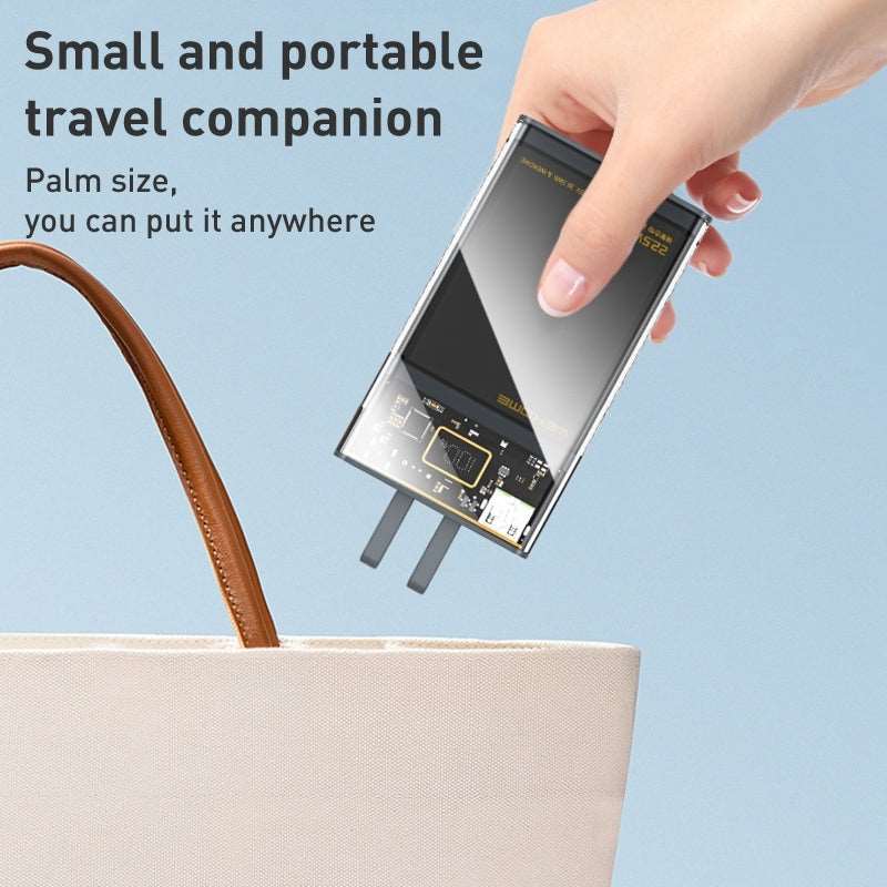 Wekome WP-323 | Powerbank 10000 mAh 22.5W | With Built-In Cable Mobile Cable Store