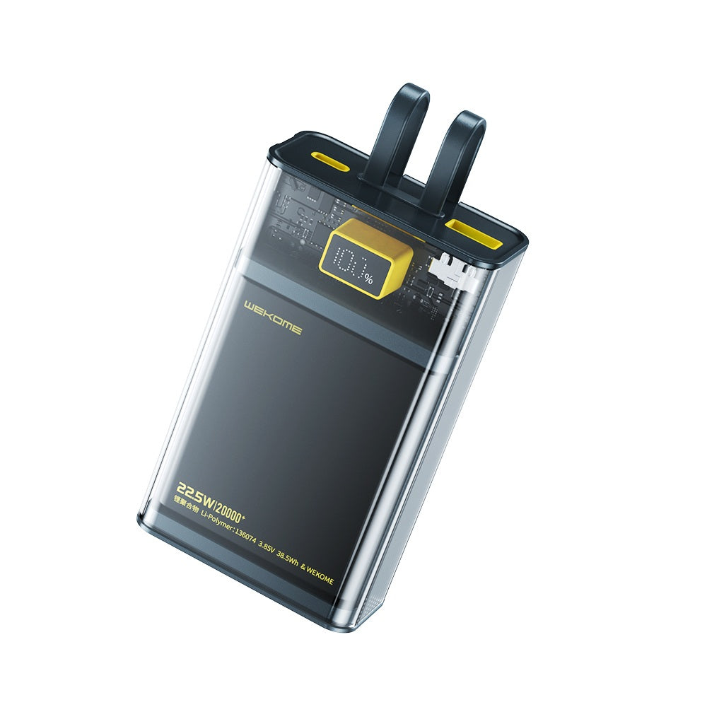 Wekome WP-325 | Powerbank 20000 mAh 22.5W | With Built-In Cable Mobile Cable Store