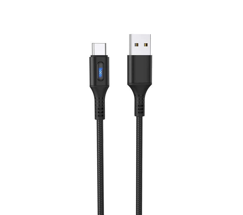 Hoco U79 | USB to Type-C Mobile Cable | Auto Power Off Mobile Cable Store
