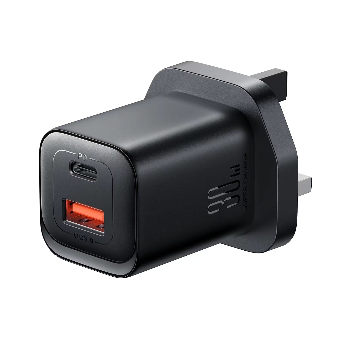 Joyroom JR-TCF08UK | 30W PD Fast Charger | Dual Ports (Type-C & USB) Mobile Cable Store