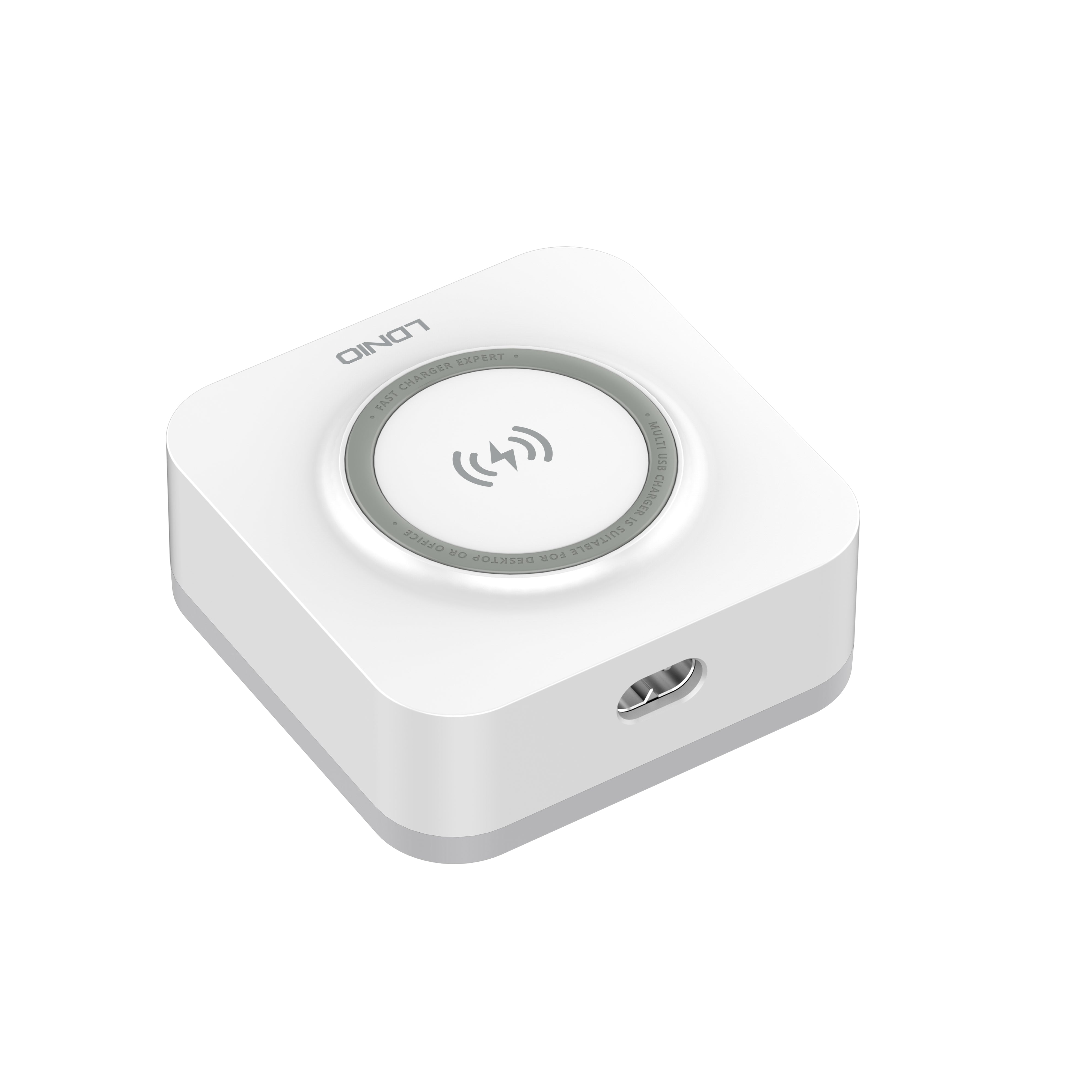 LDNIO AW004 | 32W Desktop Wireless Charger | Quad Ports (Type-C & USB) Mobile Cable Store
