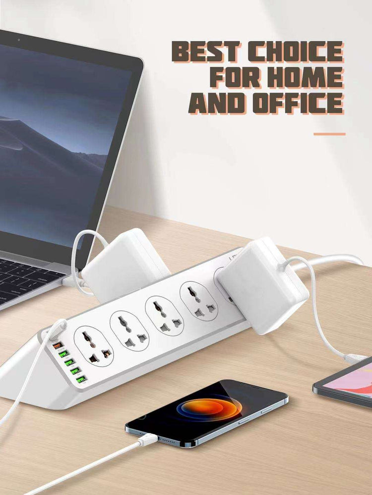 LDNIO SC10610 | 2500W PD & QC3.0 Power Socket  | With 32W Type-C & USB Ports Mobile Cable Store