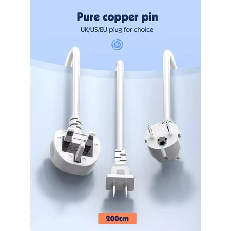 LDNIO SC1418 | 2500W PD & QC3.0 2-Meter Extension Cord | With 65W Type-C & USB Ports Mobile Cable Store