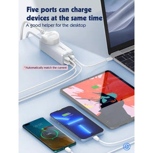 LDNIO SC1418 | 2500W PD & QC3.0 2-Meter Extension Cord | With 65W Type-C & USB Ports Mobile Cable Store