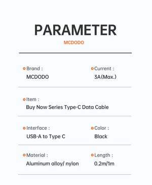 Mcdodo CA-227 | USB to Type-C Mobile Cable | Fast Charge PD Mobile Cable Store